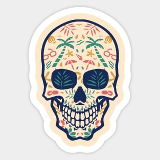 Beach skull Sticker